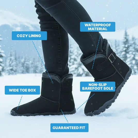 Bronoir CosyCloud Boot - Warm & Comfy Winter Barefoot Boot