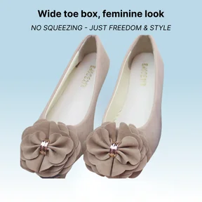Bronoir Nola Cozy - Elegant & Supportive Ballerinas for Daily Comfort